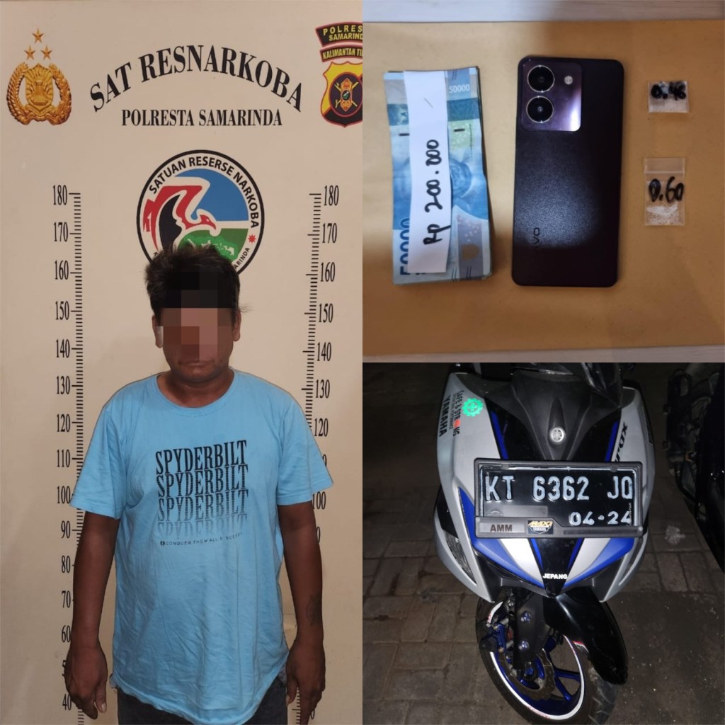 Polresta Samarinda Ungkap Kasus Narkoba, Satu Pelaku Diamankan