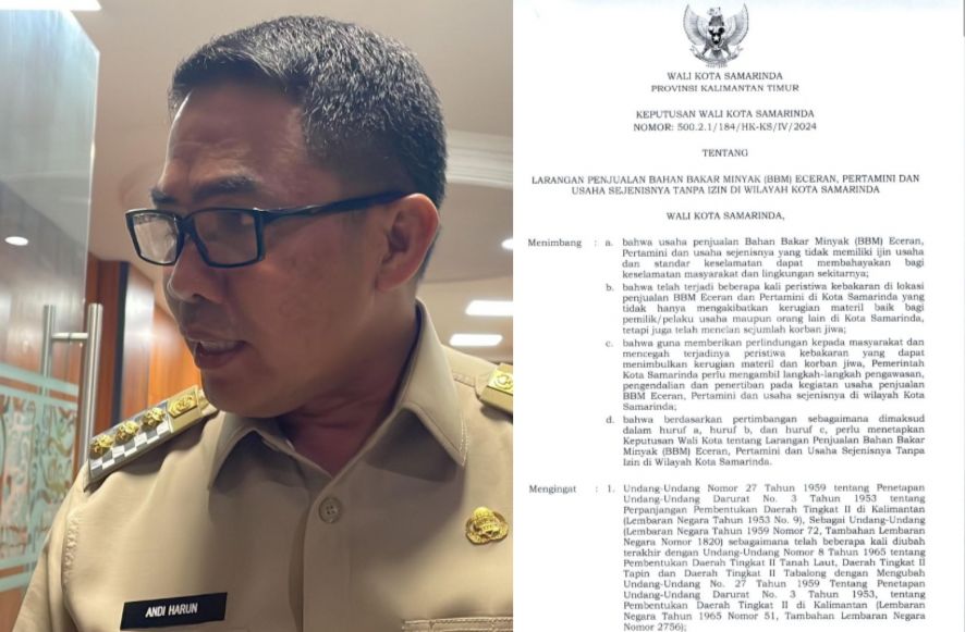 SK Wali Kota Samarinda Larang Pom Mini Akhirnya Terbit