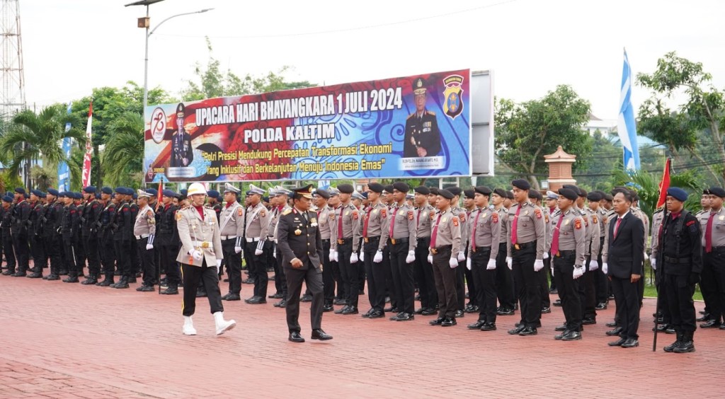 Peringatan Hari Bhayangkara ke-78 di Polda Kaltim, Polisi Siap Terima Kritikan