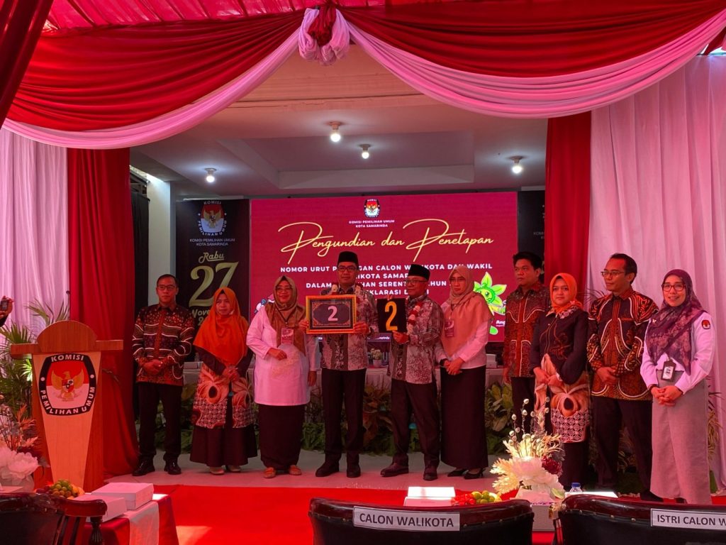 Nomor Urut Pilwali Samarinda: Kokos 1, AH-Zuhri 2